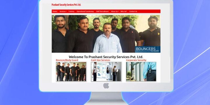 Web Design & Development – Prashant Security Services